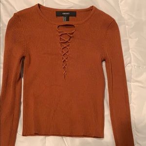 Forever 21 tight long sleeve top